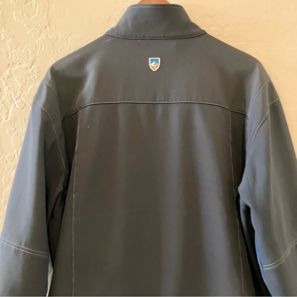 Kuhl Impakt Full Zip Water Repellent Fleece Lined Jacket Gray Navy Men's Large - Picture 13 of 16